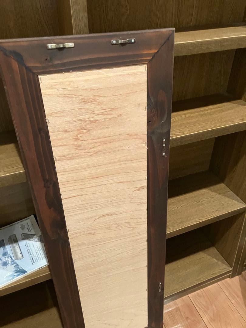 壁掛け 鏡 ウォールミラー 木製枠