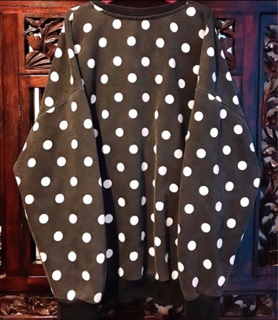 アディダス 希少 ドット ジャージ パーカー トレーナー スウェット 水玉