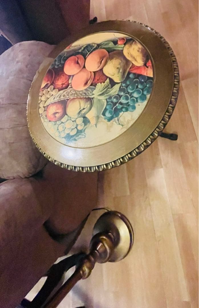 イタリア製　猫足　ブロンズ　サイド/コーヒーテーブル　送料込み