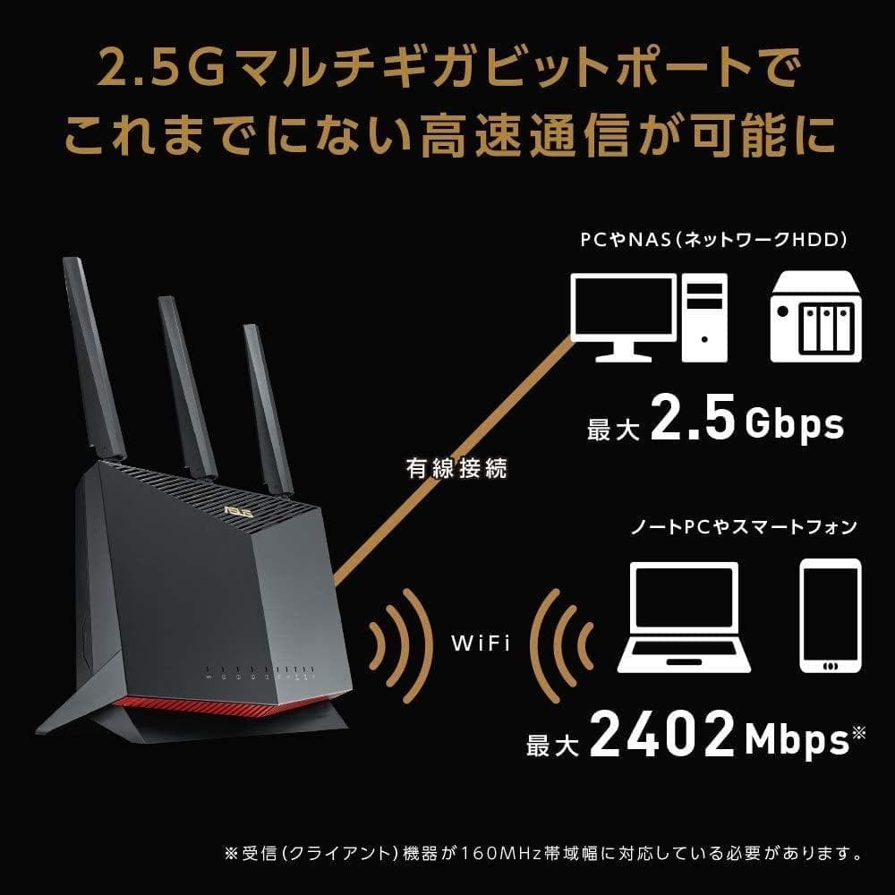 さ*け様 【美品】無線LANルーター ASUS RT-AX86U