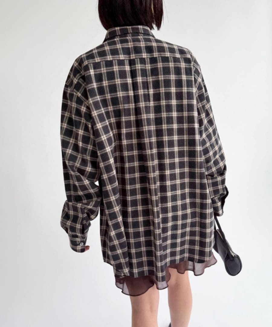 EDIT. FOR LULUネルチェックシャツ