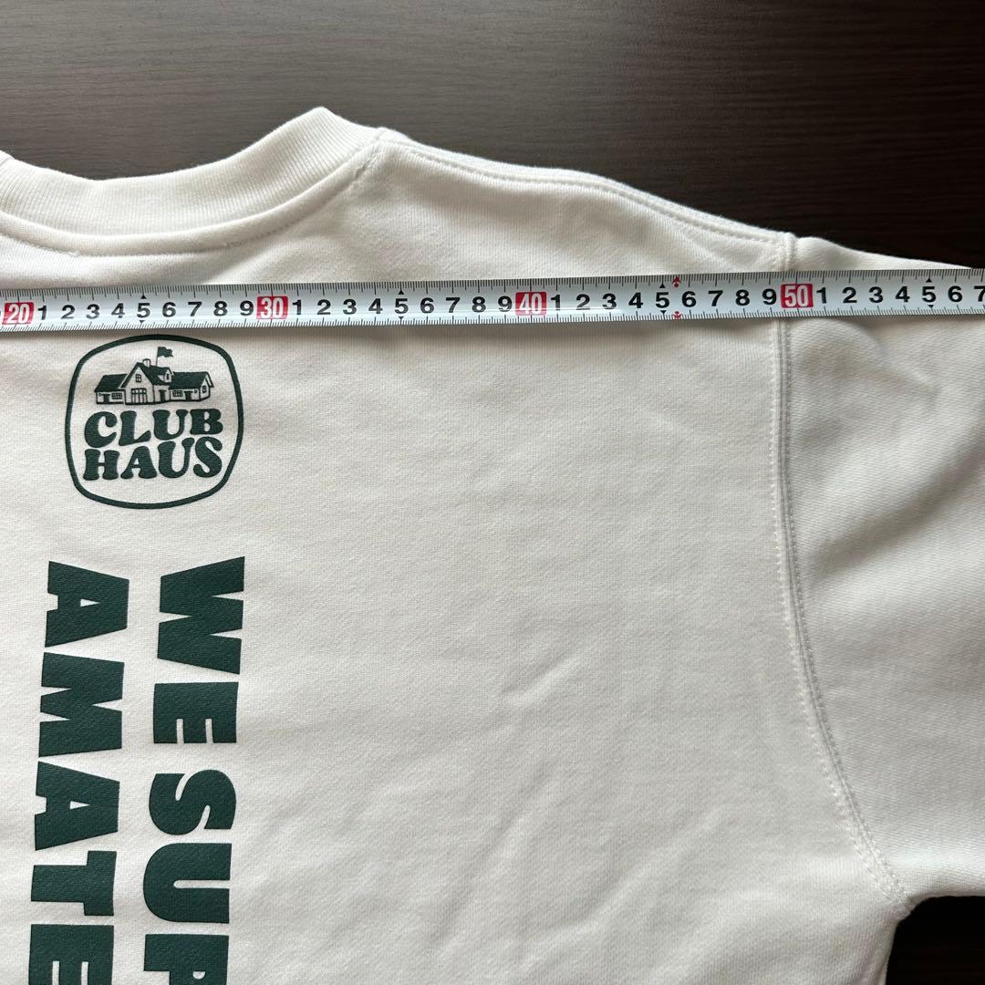 HIIT×clubhaus トレーナー白　Ｍサイズ