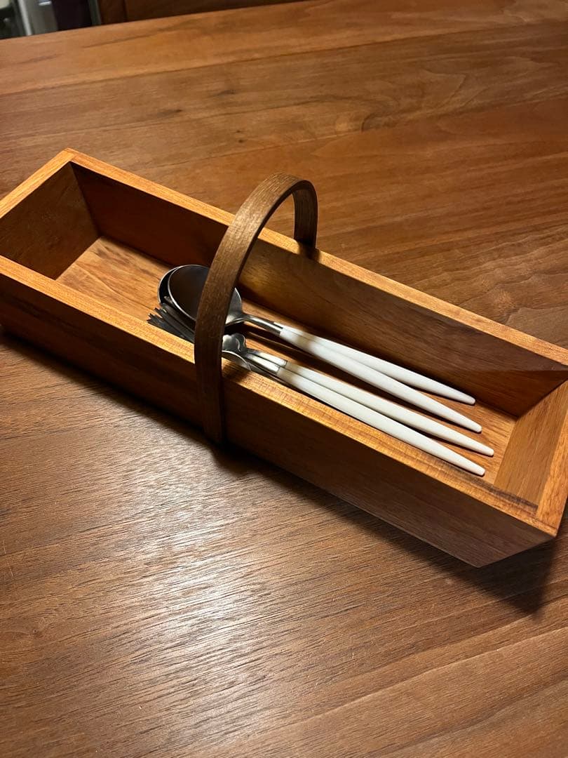 作家　萩原英二さんのカトラリーBOXとクチポールのカトラリーセット