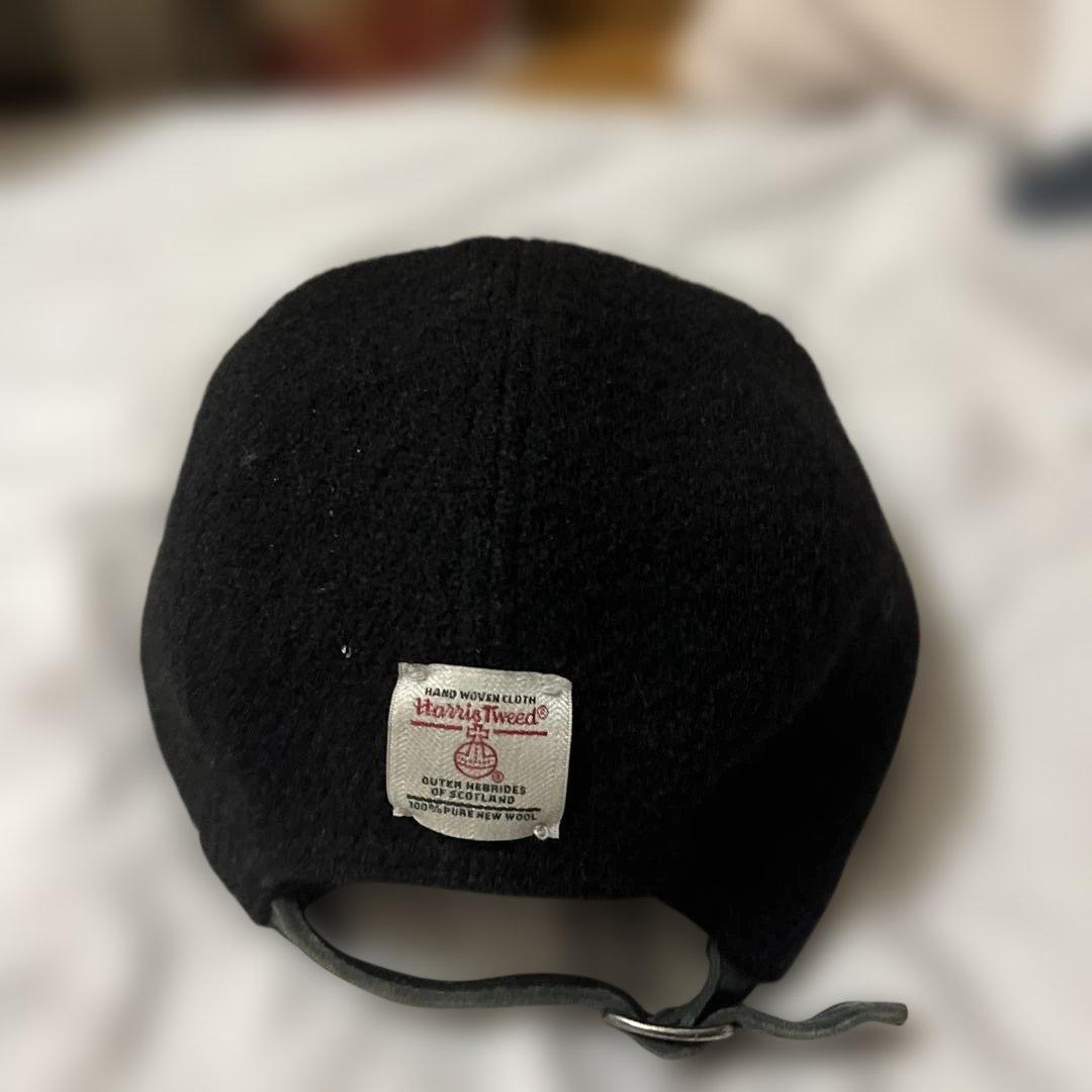 Supreme 黒キャップ ウール製