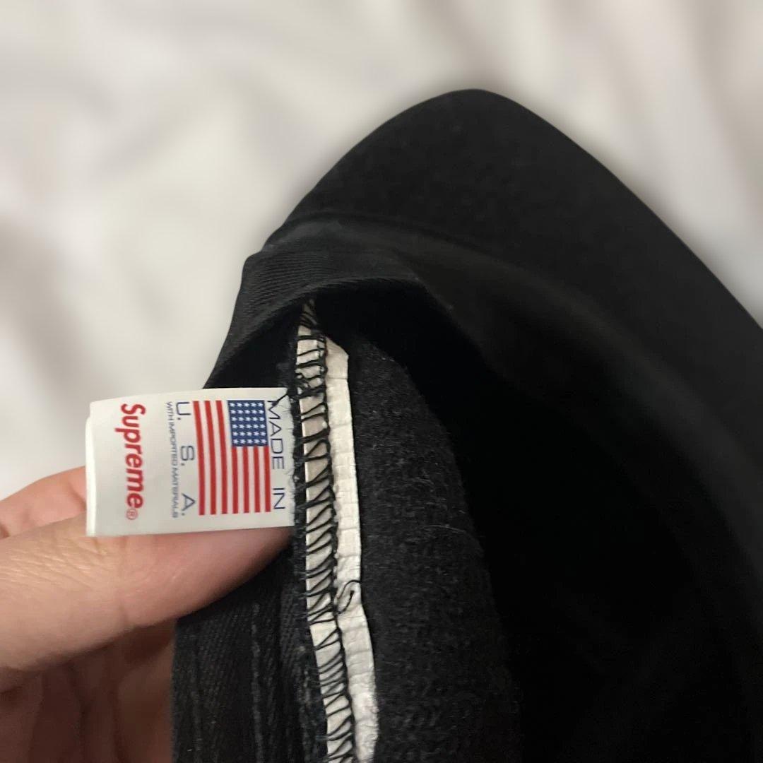Supreme 黒キャップ ウール製