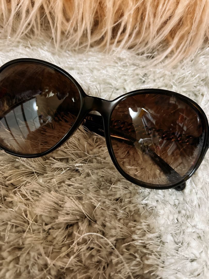 【美品】CHANEL チェーン サングラス