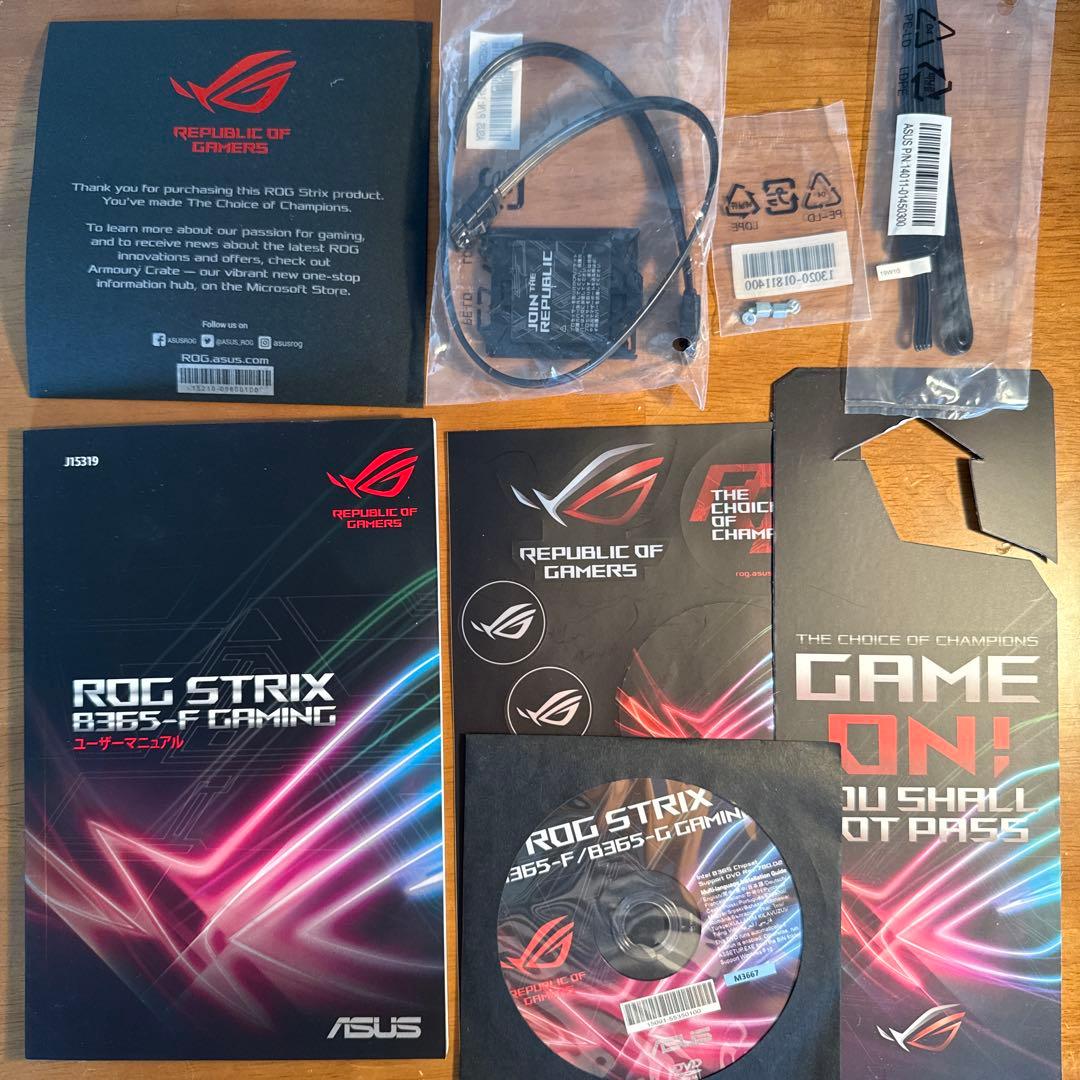 マザーボード ROG STRIX B365-F + i9-9900 + DDR4 32GB
