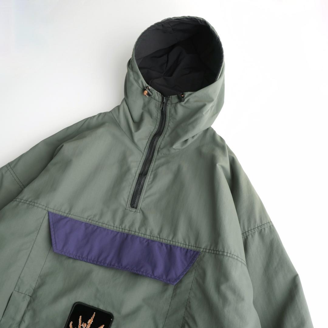 twist USA製 ナイロンアノラックパーカー オリーブ L