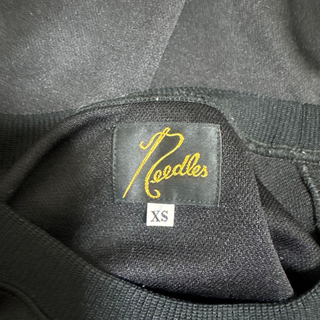 Needles 黒ピンク ストライプ トレーナー XS