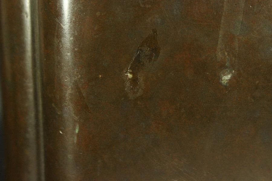 古銅 持ち手付 瓶掛 火鉢(ZE508)