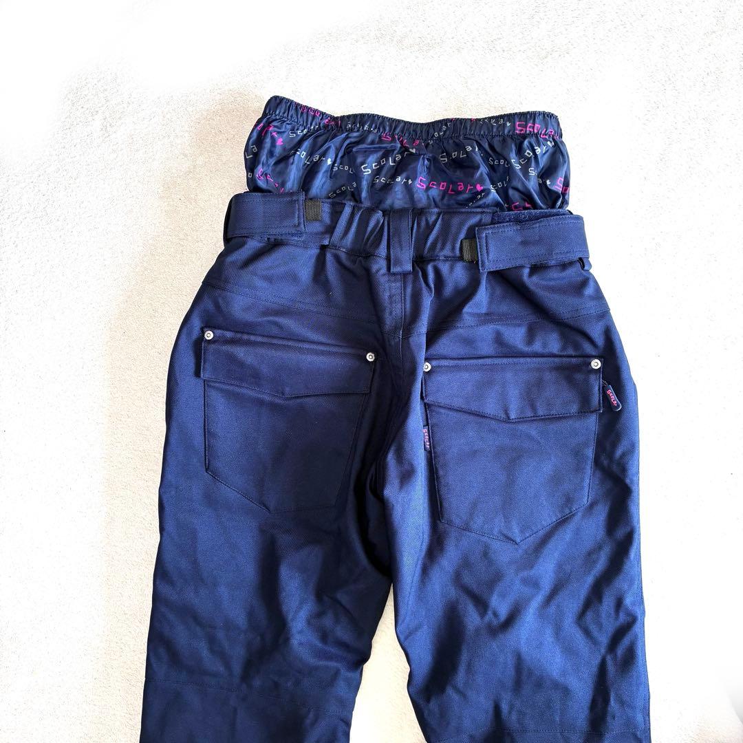美品　ScoLarスキー・スノーボードウェア　ネイビー×ブラウン