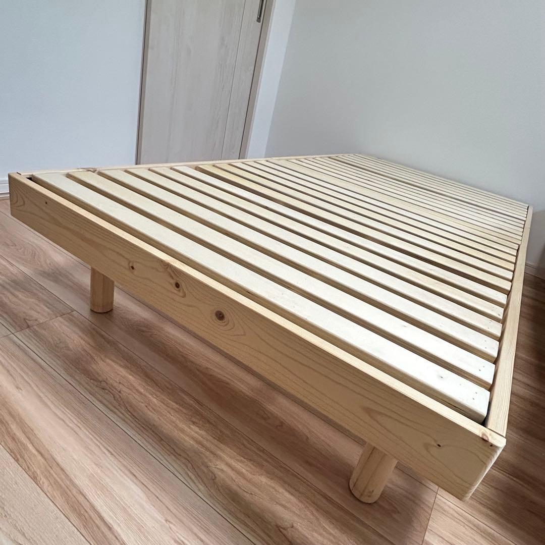 限定価格★【美品】すのこベッド ローベッド 布団干し可！組立簡単！送料込み！