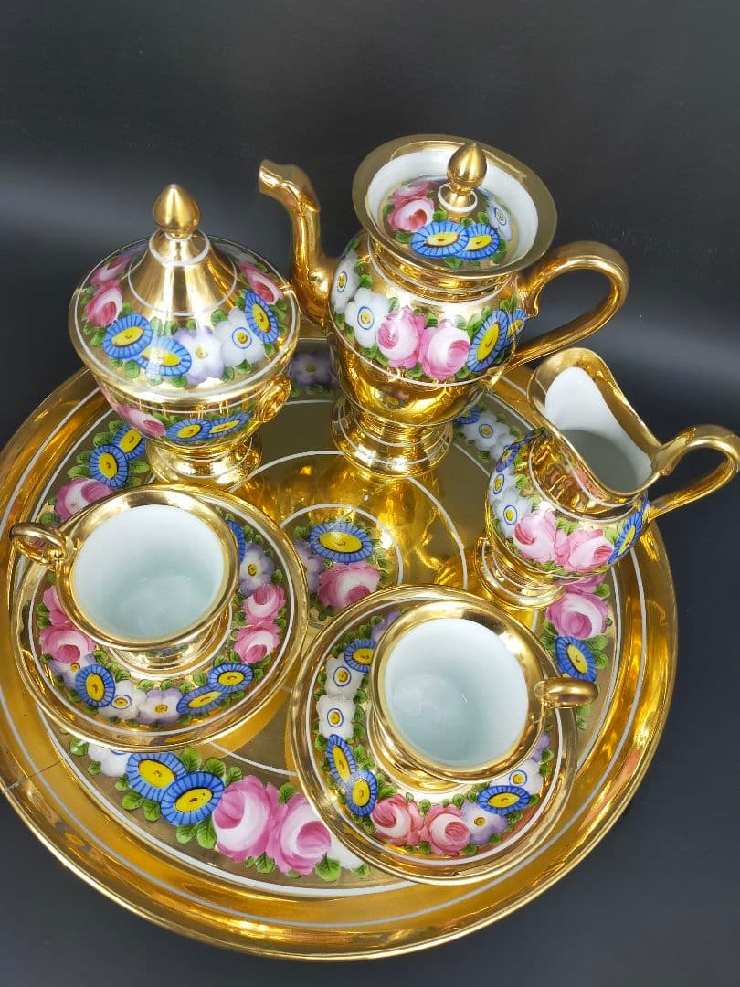 <迎賓館>リモージュアンティーク　テタテティーサービス　アフタヌーンティー