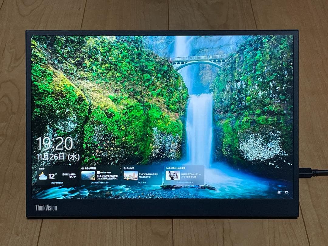 ThinkVision M14d（14型モバイル/2240×1400/IPS）