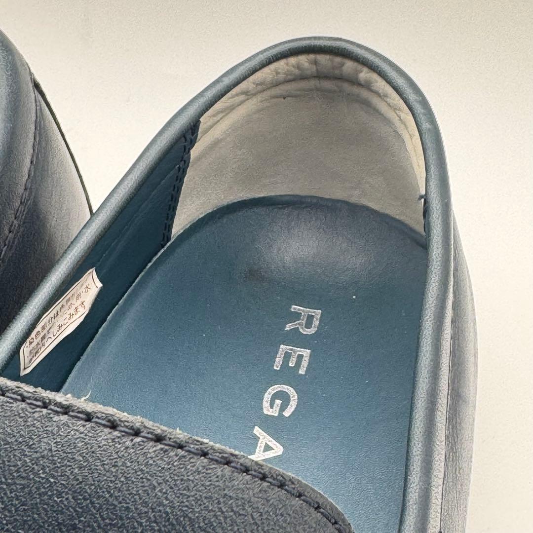 REGAL レザーローファー ネイビー 26 NC71 56HR