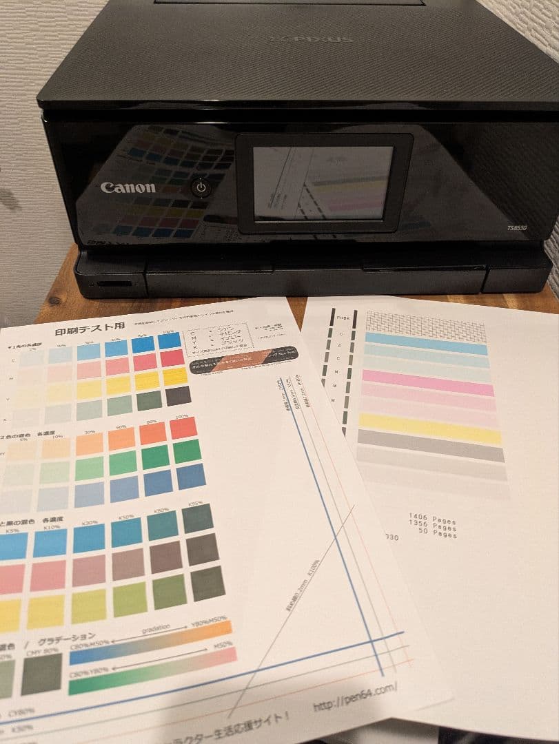 Canon PIXUS TS8530 印刷枚数 1410枚 No.64