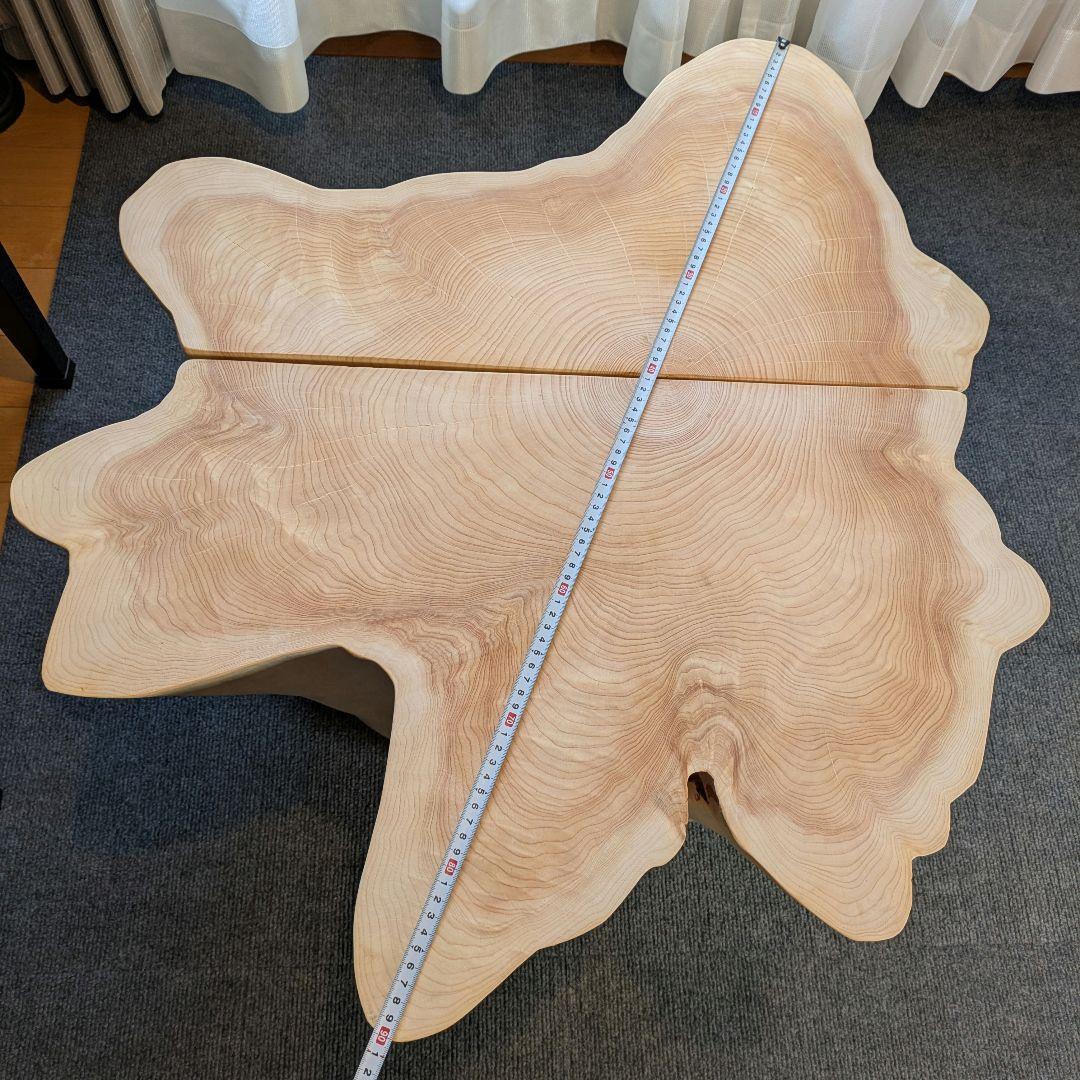 hiro①　天然檜　特大　テーブル　高さ約42㎝