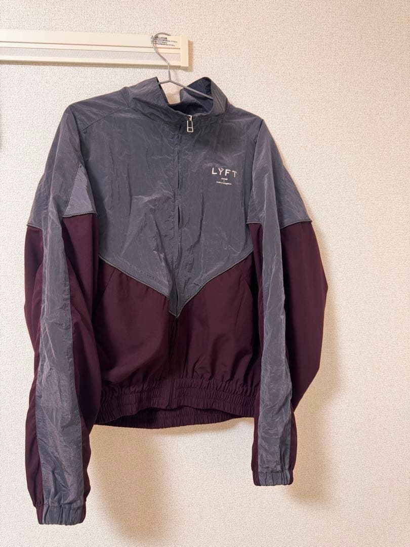 V-FORM OVERSIZE TRACKJACKET - D.GREY 上下S