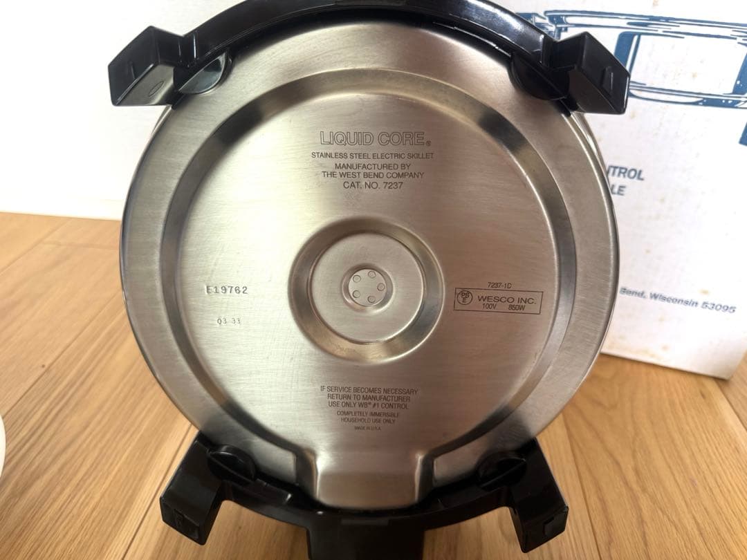 と*ん様 ウエストベンド社　ステンレス 電気 卓上 鍋 フライパン