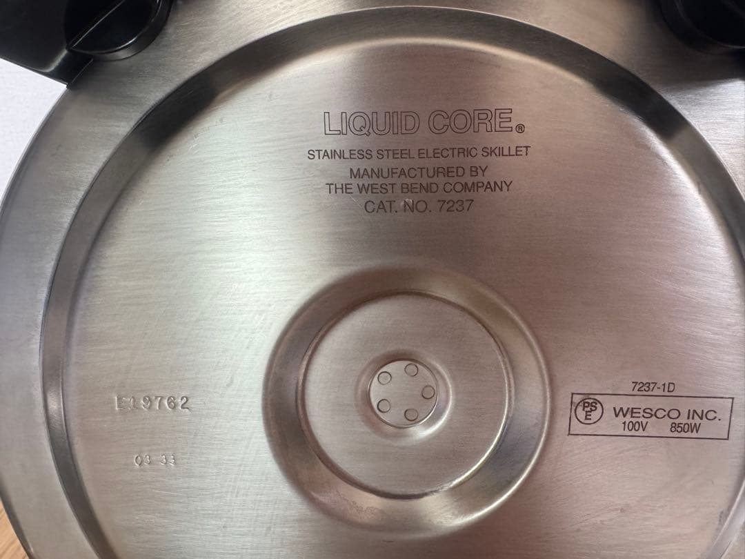 と*ん様 ウエストベンド社　ステンレス 電気 卓上 鍋 フライパン