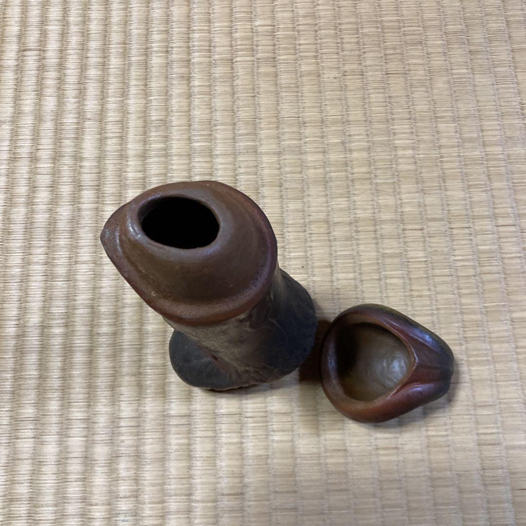 備前焼　男性シンボル置物