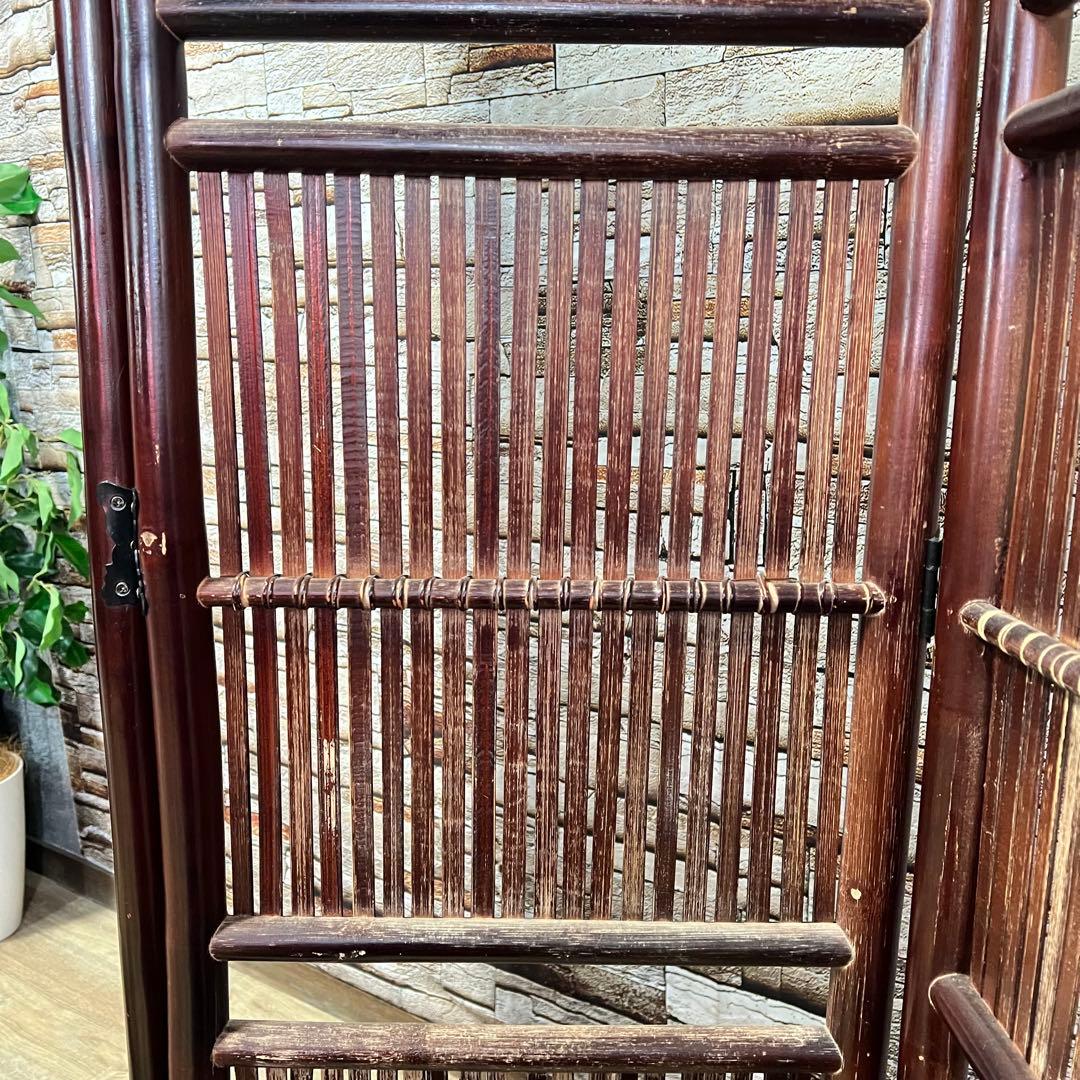 ꧁アジアン家具꧂パーテーション パーティション バンブー 竹 衝立 間仕切り
