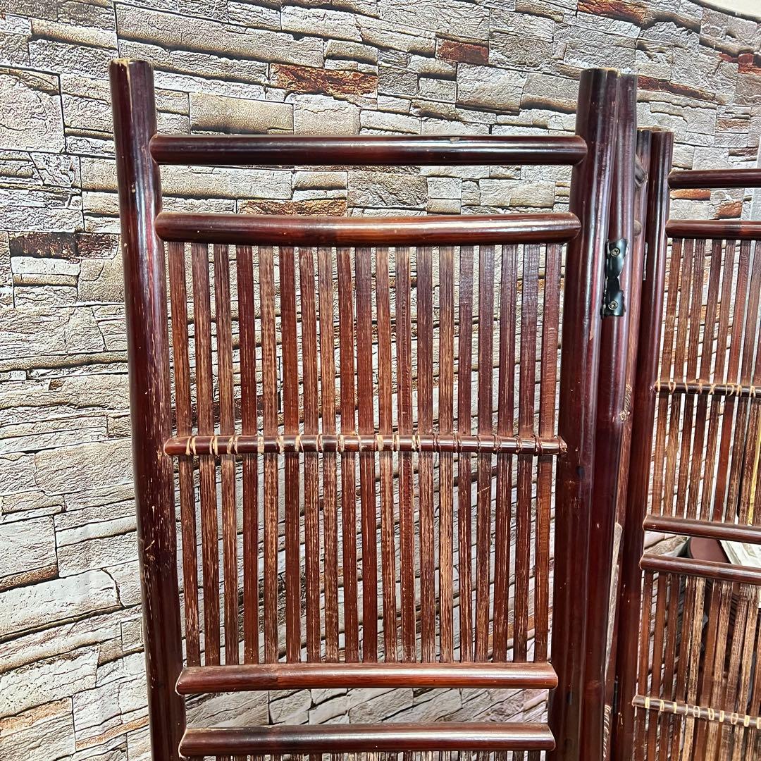 ꧁アジアン家具꧂パーテーション パーティション バンブー 竹 衝立 間仕切り