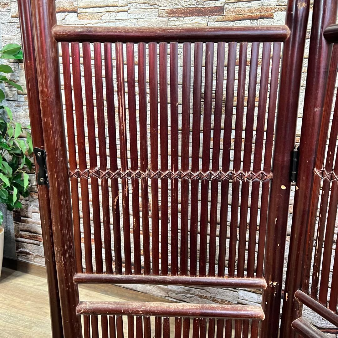 ꧁アジアン家具꧂パーテーション パーティション バンブー 竹 衝立 間仕切り