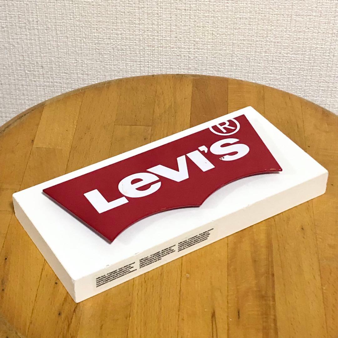 リーバイス　ロゴ　置き物　置物　ディスプレイ　非売品　レア　看板　レトロ　雑貨