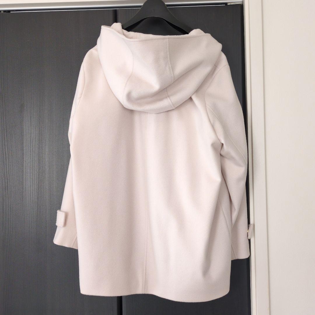 美品☆23区 ウールカシミヤビーバー フード付き ショートコート ベージュ