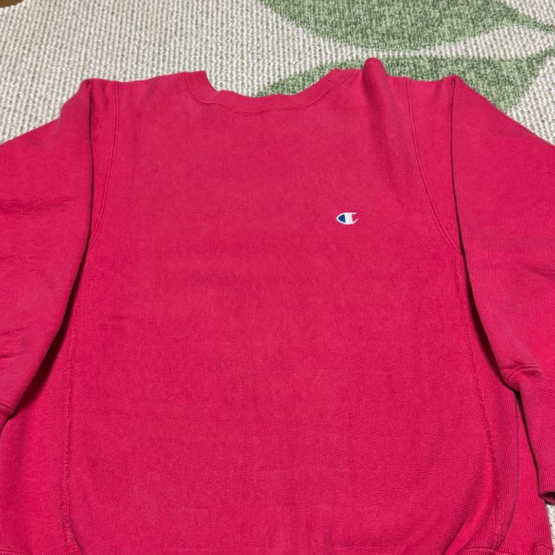 90s Champion リバースウィーブ 赤ピンク フカフカ