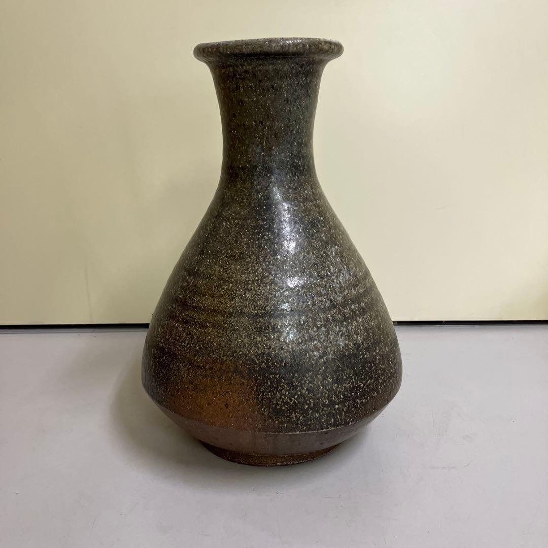 D-5 昭和レトロ 人間国宝 富本憲吉 富本窯 陶器 骨董品 花瓶 花生け 花器