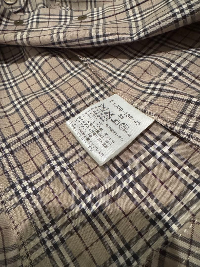 【レア】バーバリー　シャツワンピース　膝丈　ノバチェック　2WAY✨