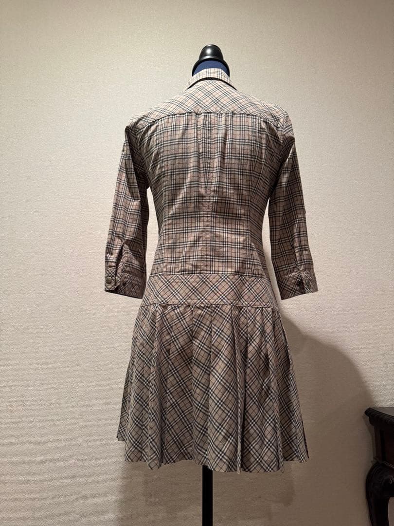 【レア】バーバリー　シャツワンピース　膝丈　ノバチェック　2WAY✨