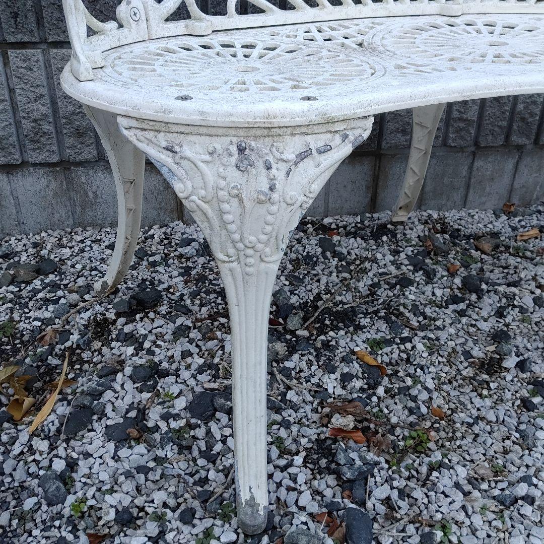 1/2　Garden Bench ガーデン ベンチ White ホワイト送料無料