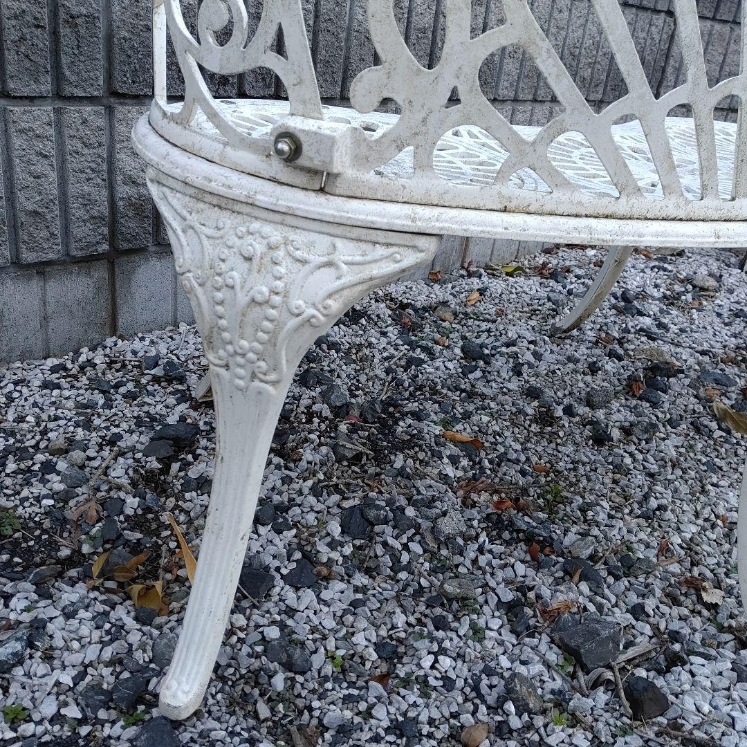 1/2　Garden Bench ガーデン ベンチ White ホワイト送料無料