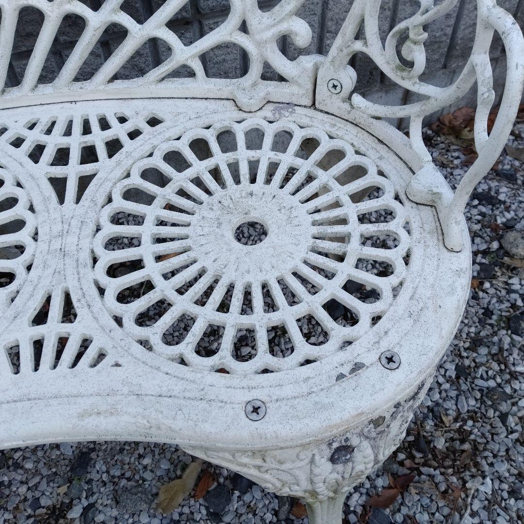 1/2　Garden Bench ガーデン ベンチ White ホワイト送料無料