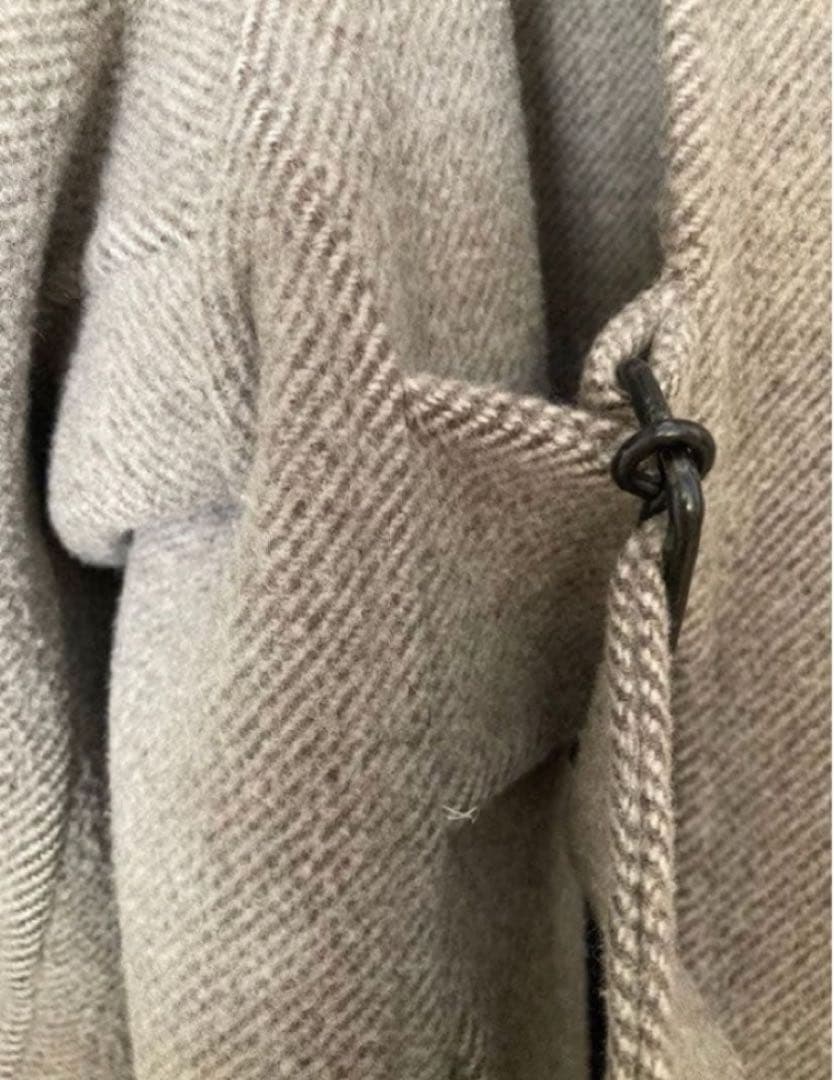 HYKE DOUBLE FACE TRENCH グレー サイズ2