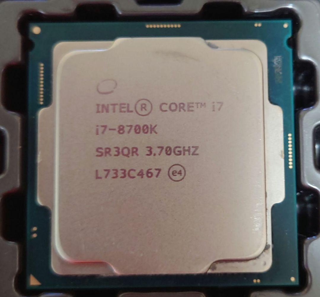 稼働品　Intel Core i7-8700K CPU 3.7GHz