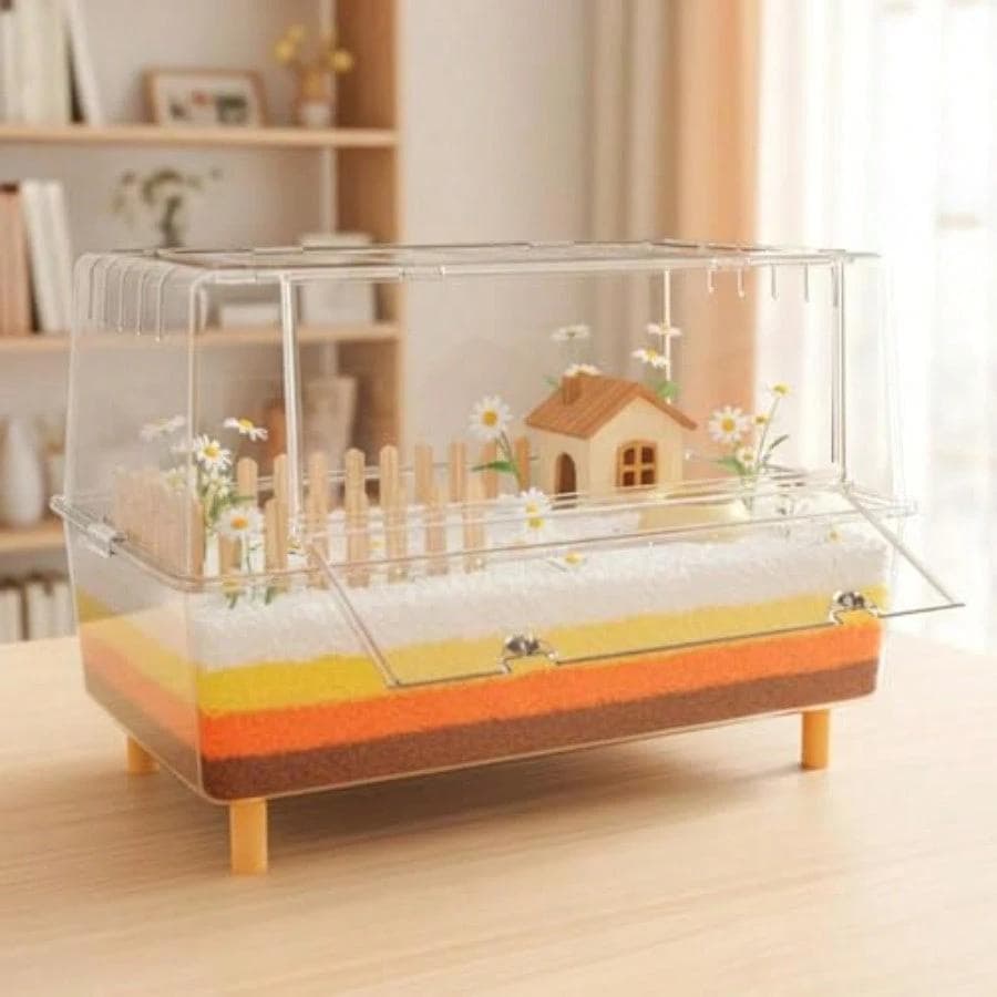 透明PET素材の飼育ケース 75cm