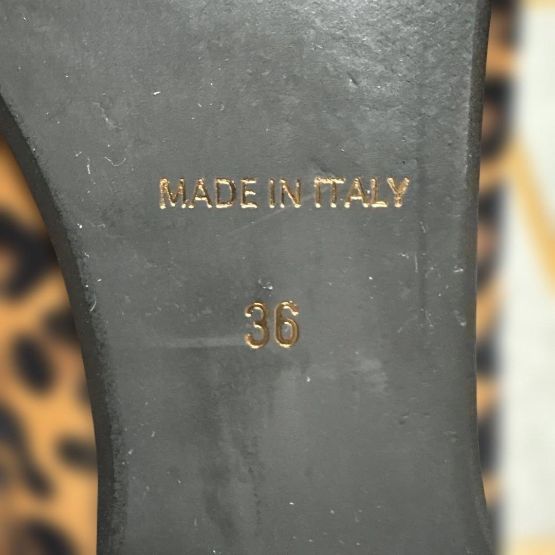 極美品　STATUS ステイタス　スクエアトウ フラットシューズ　パンプス