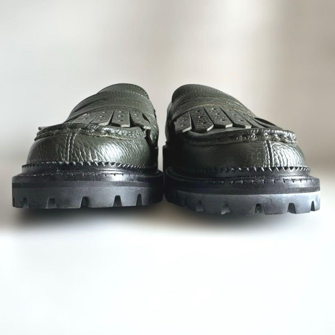 【美品】ETRO　レザーローファー　イタリア製　シボ革　41サイズ