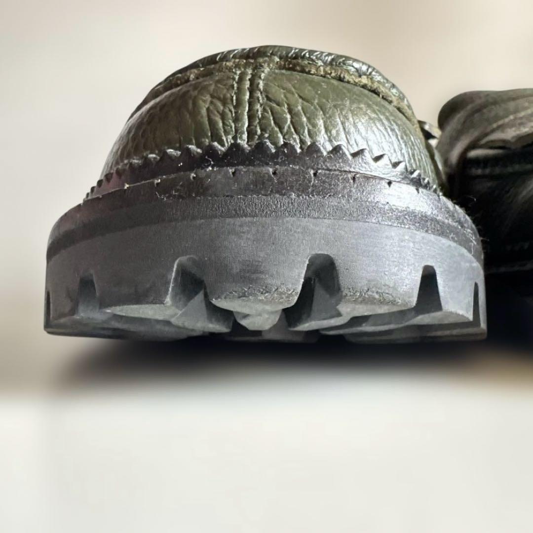 【美品】ETRO　レザーローファー　イタリア製　シボ革　41サイズ