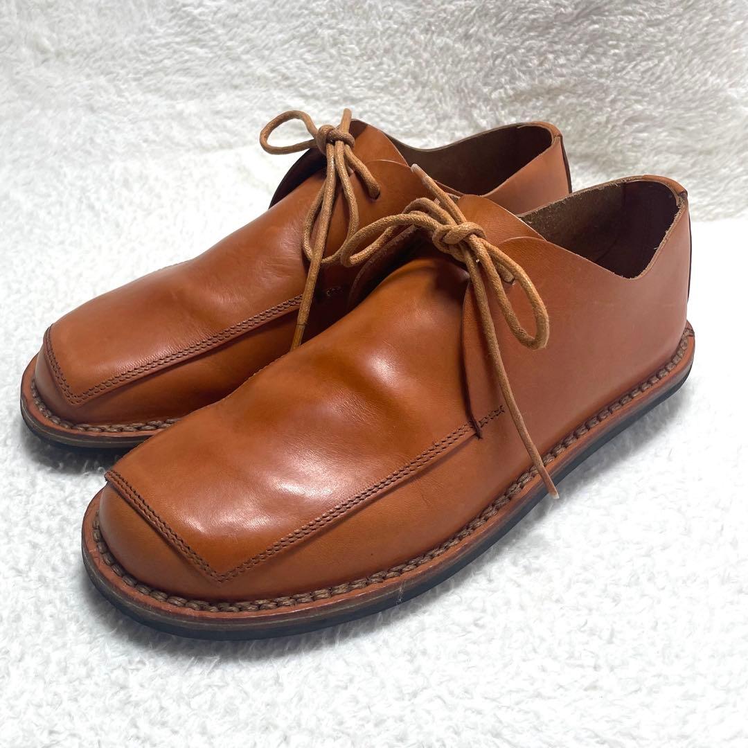 trippen レザーシューズ SHEET-PULLレースアップ ブラウン 38