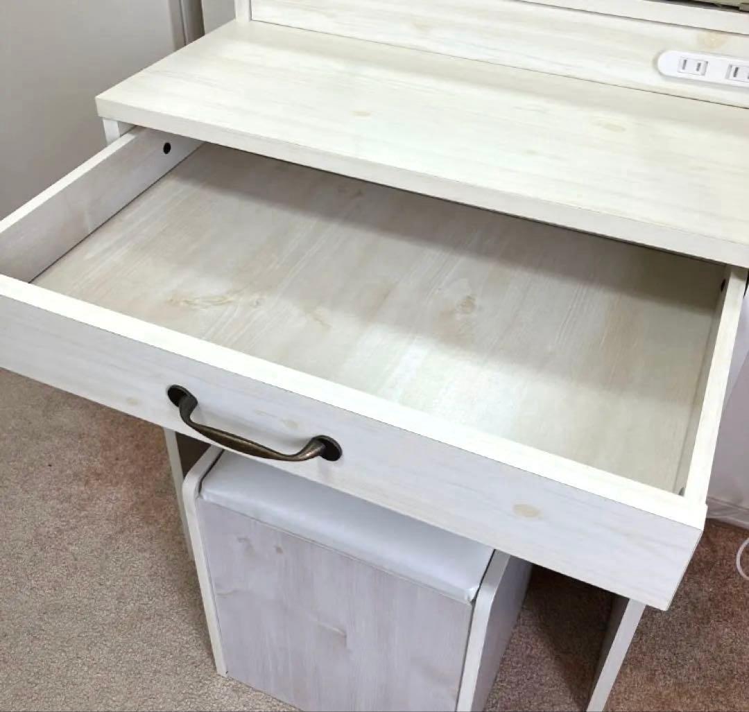 デスクドレッサー　三面鏡、鏡台