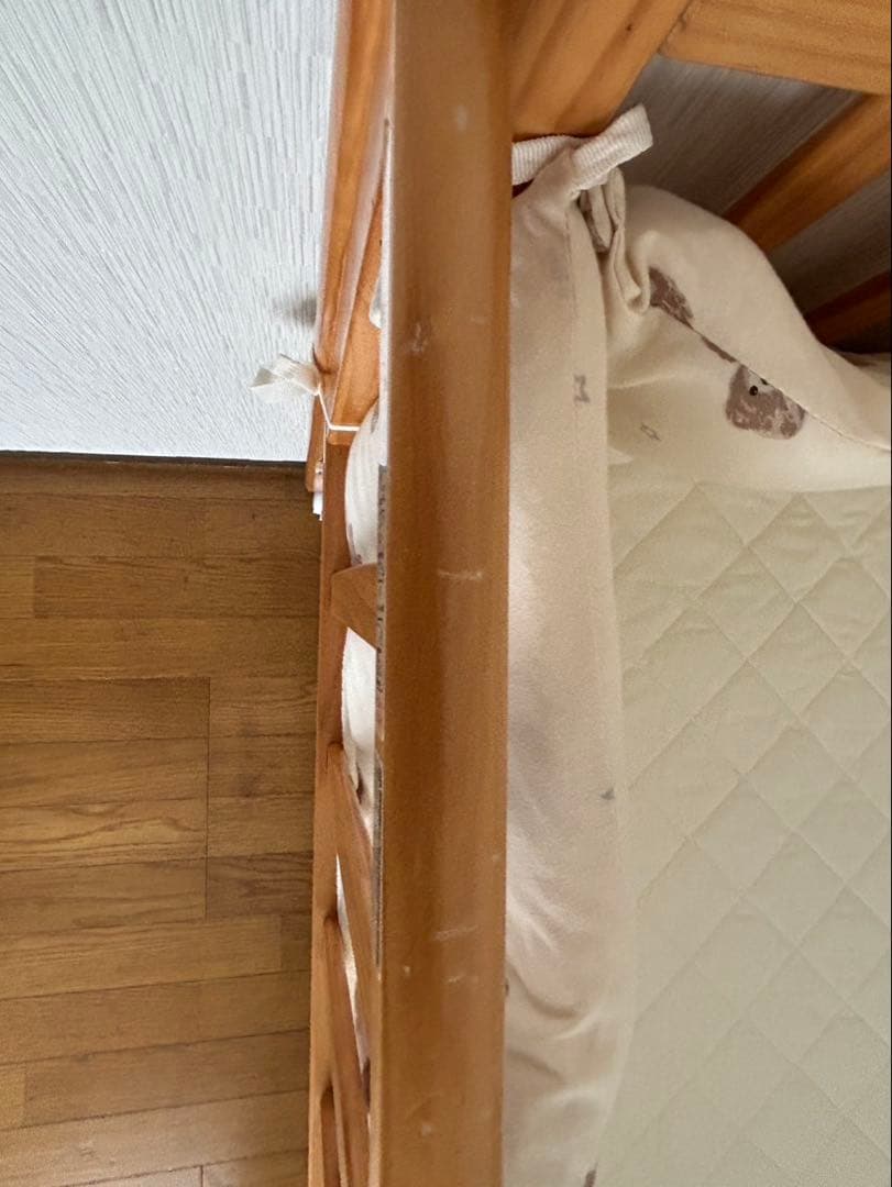 【直接引き取り福岡市】KATOJI ベビーベッド ハイタイプ 標準サイズ