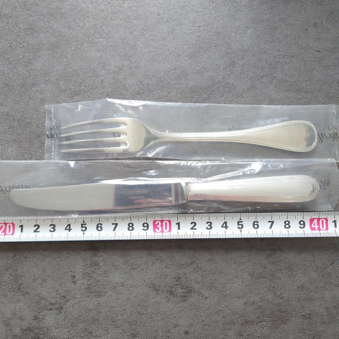 美品 クリストフル パール デザートナイフ デザートフォーク 未開封含む 12点