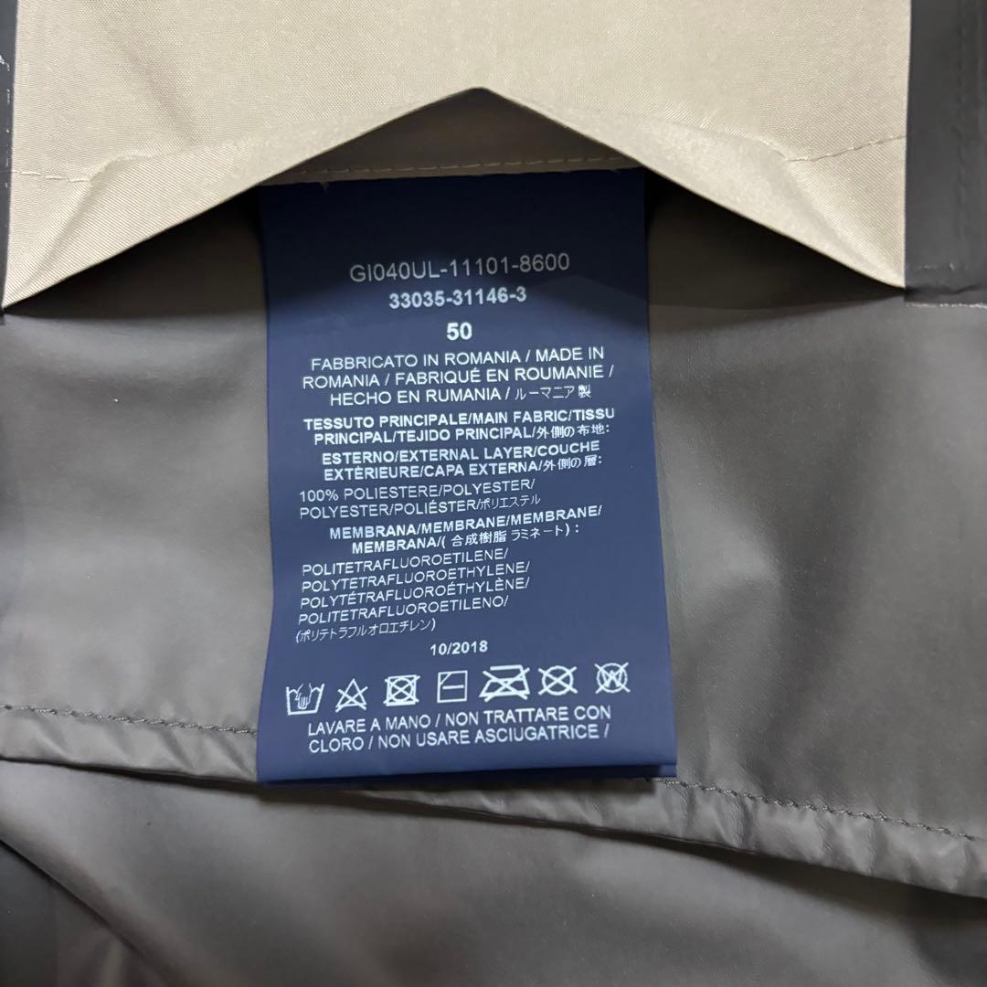 ヘルノ ラミナー ゴアテックスナイロン ジップアップブルゾン グレージュ50春夏