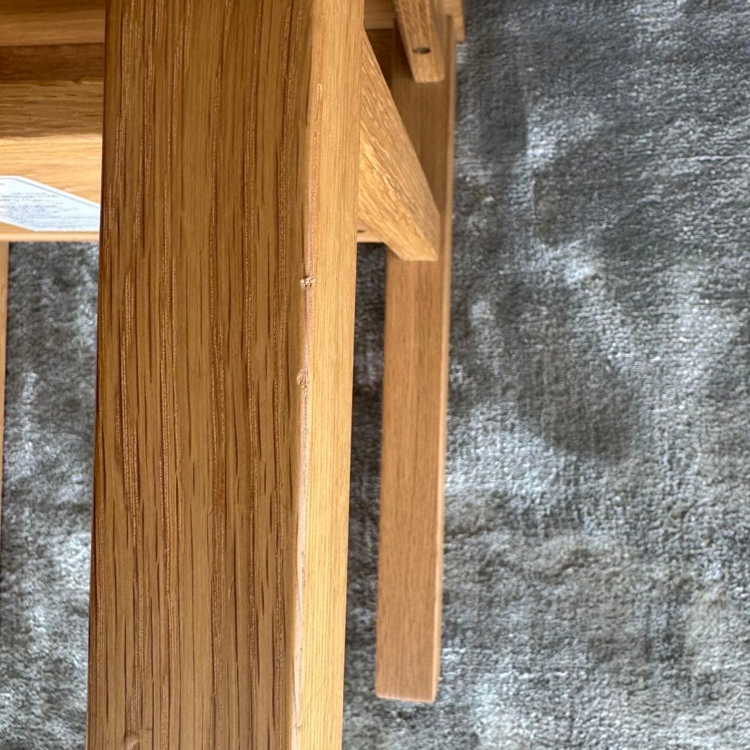 無印良品　木製サイドテーブルベンチ•板座•オーク材