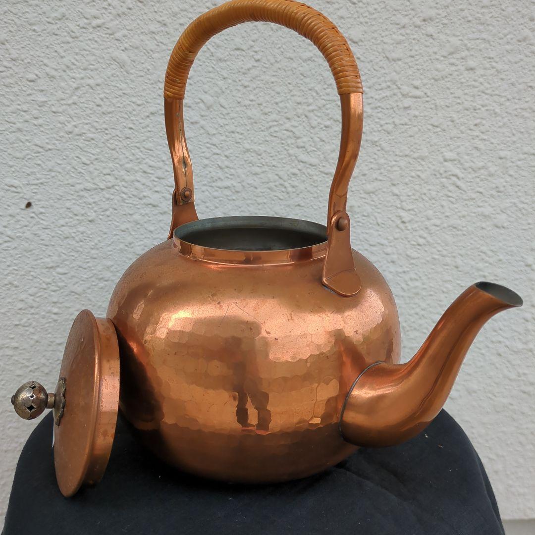 e*.様 美！銅製ハンマードやかん　おまけ付　値引き可能